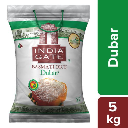 India Gate Basmati Rice - Dubar, 5 kg Pouch